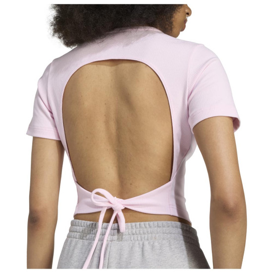 Adidas Γυναικεία κοντομάνικη μπλούζα Campus 2000 Back Cut Out Rib Tee